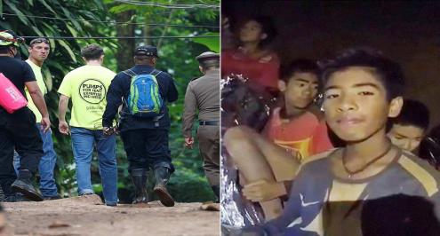 هل نراهم في نهائي المونديال؟.. بدء انقاذ فريق "الأطفال" المحاصر داخل كهف في تايلاند 